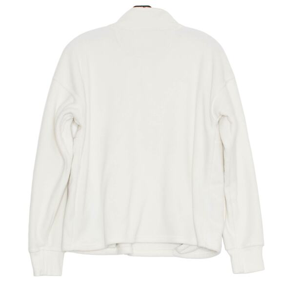 Champion Sweater Pullover Athleisure Minimalist Outdoor Cozy Fleece Ivory Small - Picture 2 of 10